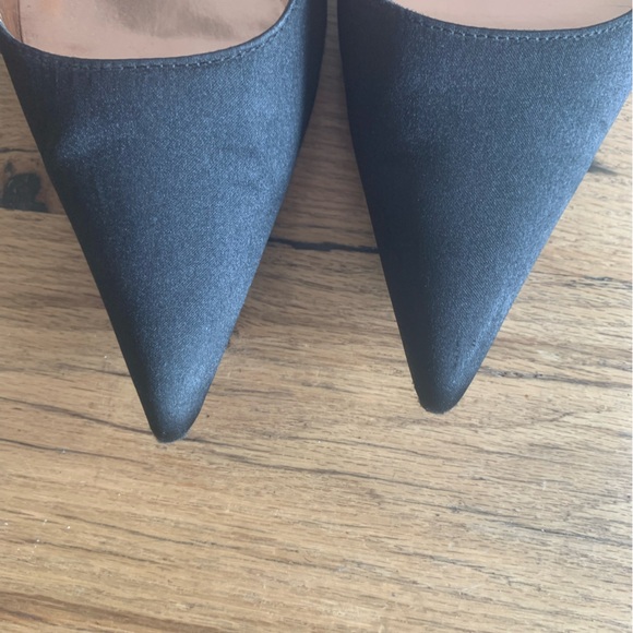 Steve Madden Dazed Black Pointy Heel Pumps Women's 8 1/2 Fabric Leather Prelov - Picture 7 of 8